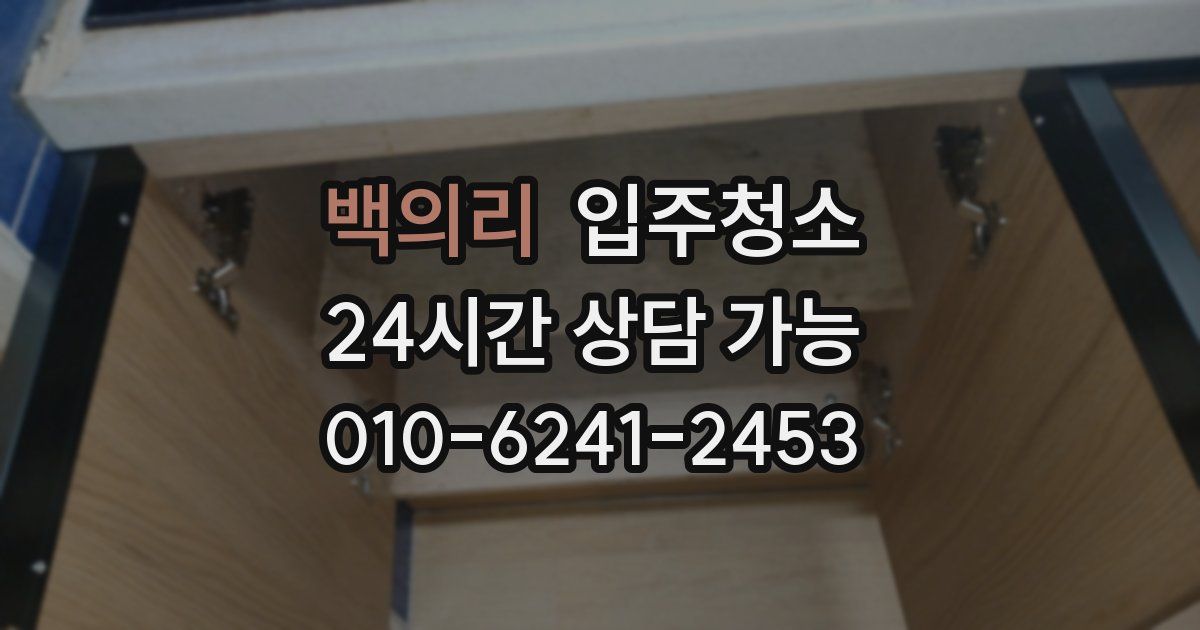 백의리 입주청소