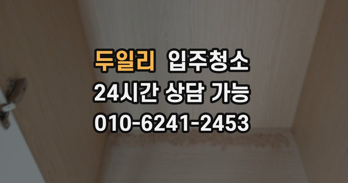 두일리 입주청소