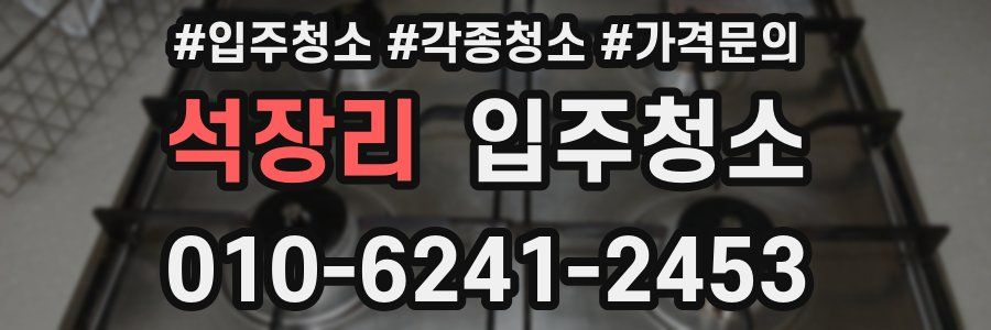 석장리 이사청소