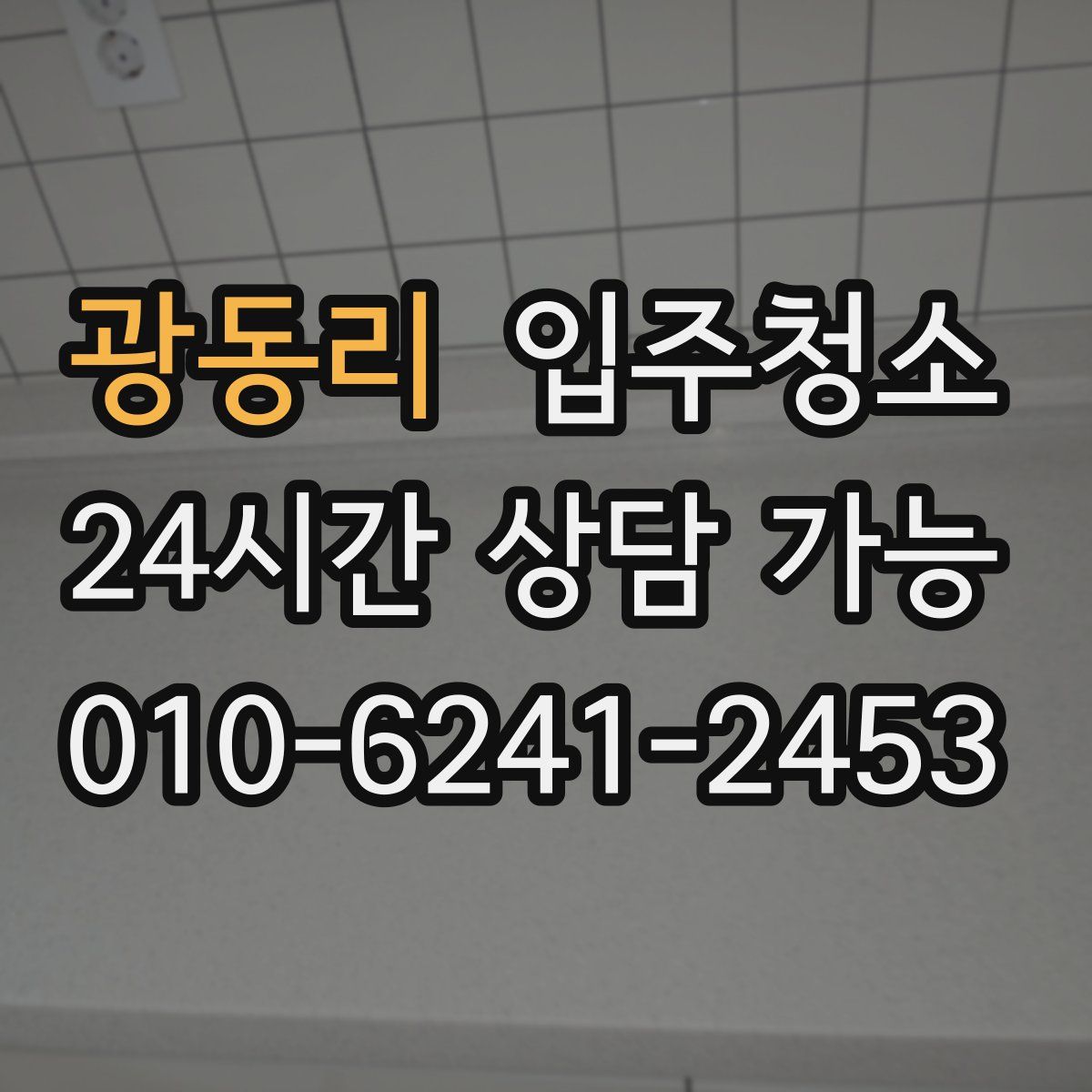 광동리 원룸청소