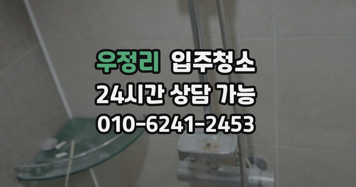 우정리 입주청소