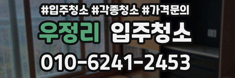 우정리 이사청소