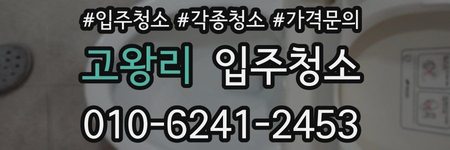 고왕리 이사청소