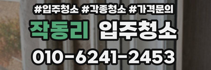 작동리 이사청소