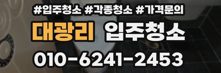 대광리 이사청소