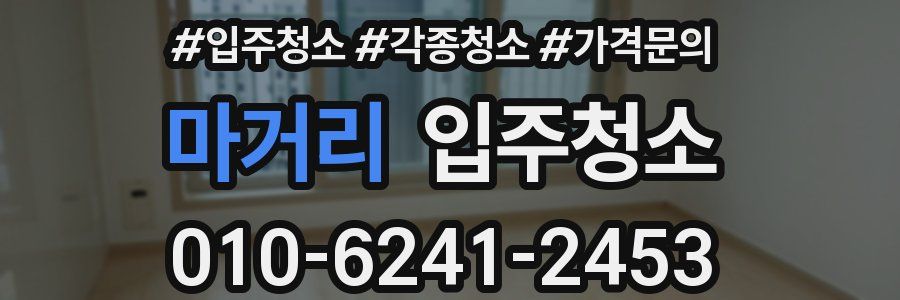 마거리 이사청소