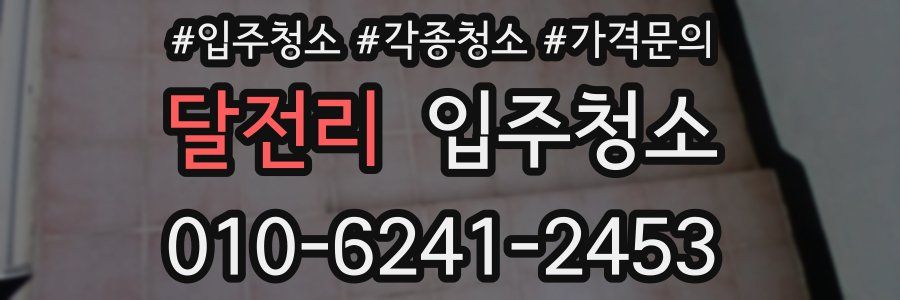 달전리 이사청소