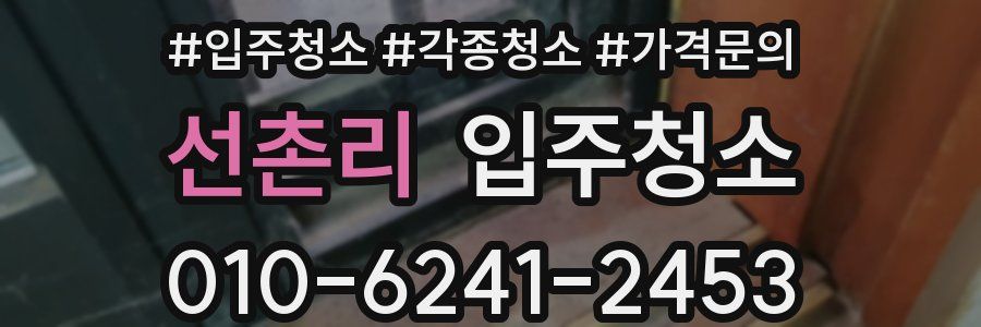 선촌리 이사청소