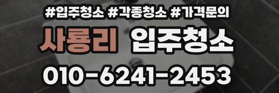 사룡리 이사청소