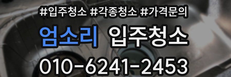 엄소리 이사청소