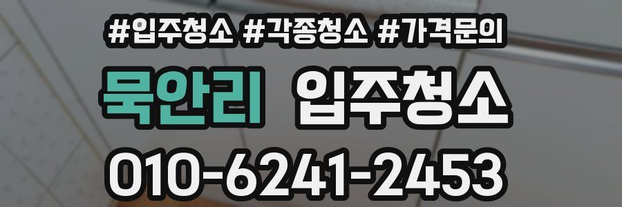 묵안리 이사청소