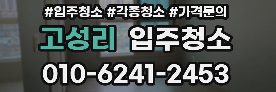 고성리 이사청소