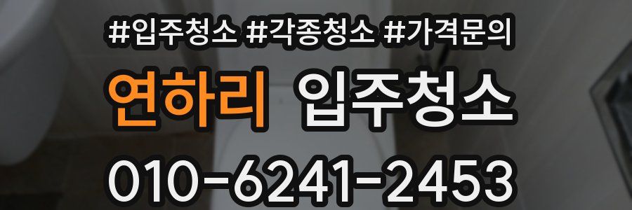 연하리 이사청소