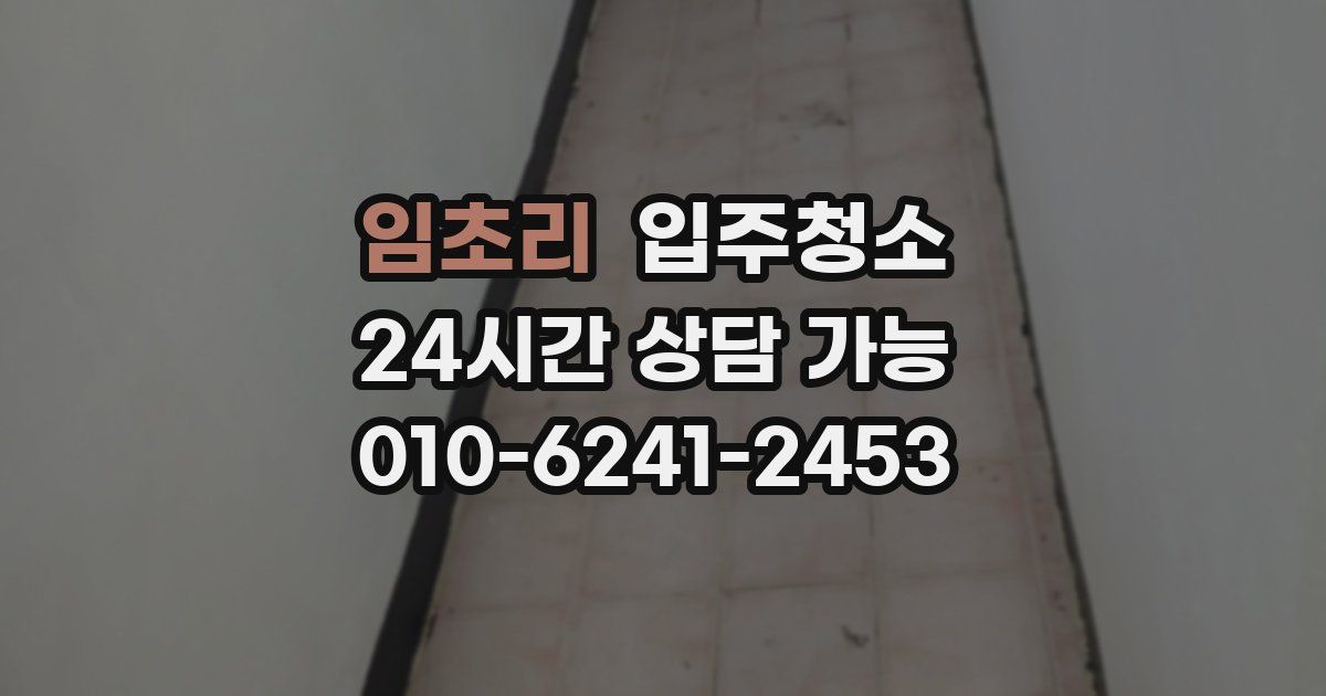 임초리 입주청소