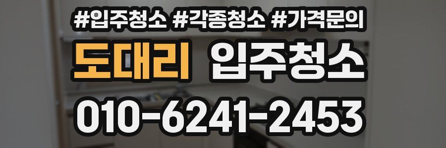 도대리 이사청소