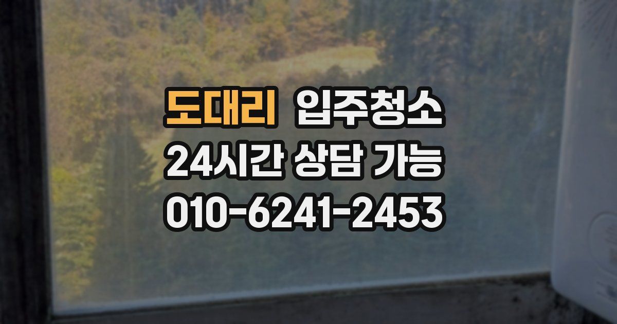 도대리 입주청소