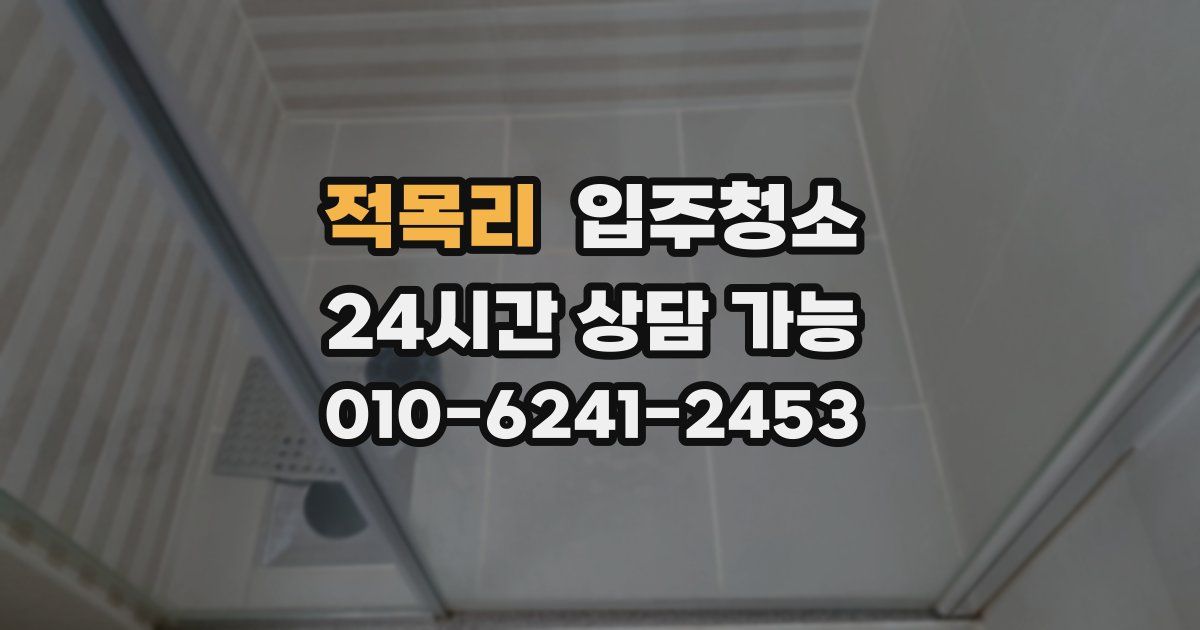 적목리 입주청소