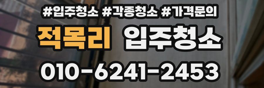 적목리 이사청소