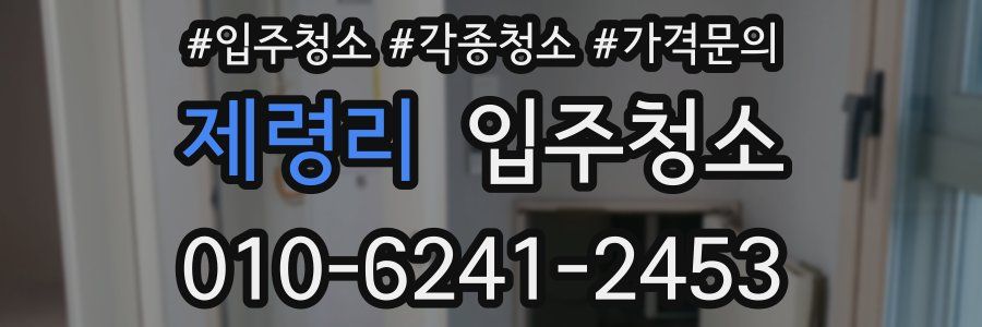 제령리 이사청소