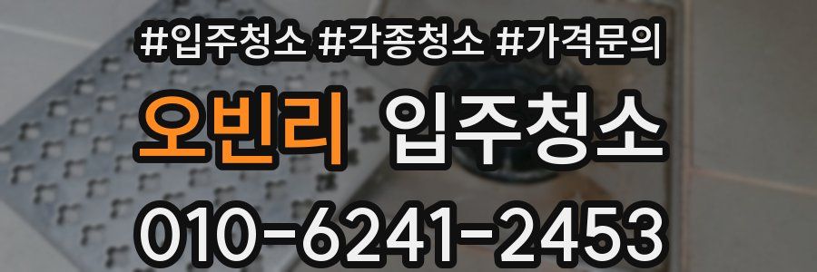 오빈리 이사청소