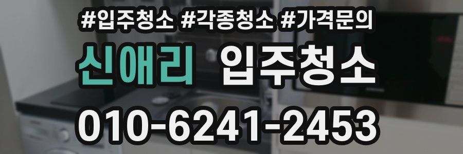 신애리 이사청소