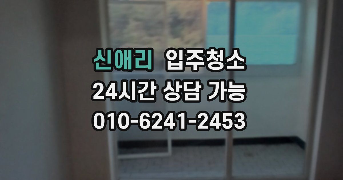 신애리 입주청소