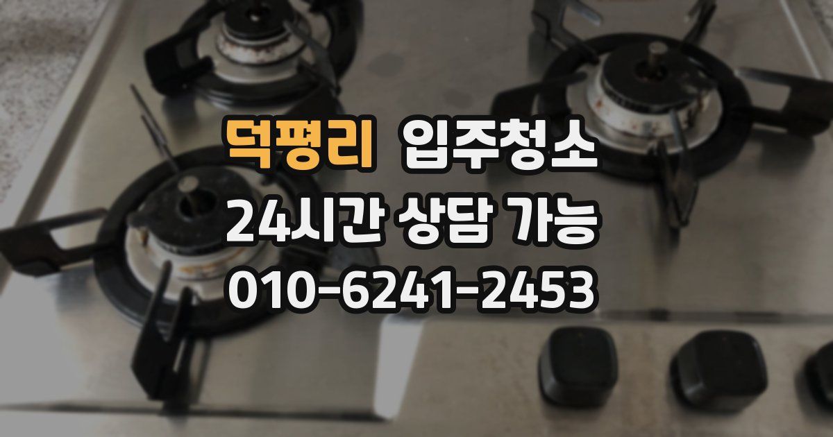 덕평리 입주청소