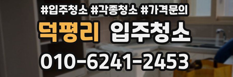 덕평리 이사청소