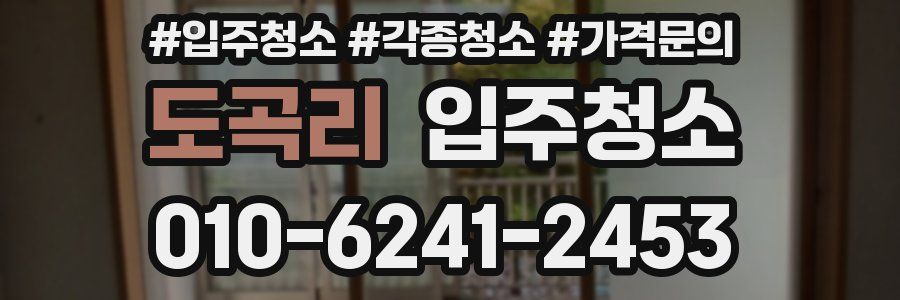 도곡리 이사청소