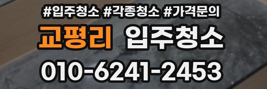교평리 이사청소
