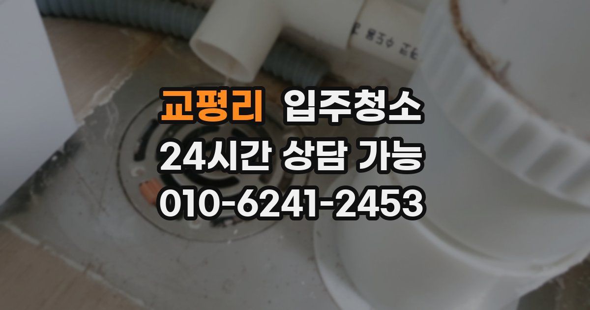 교평리 입주청소