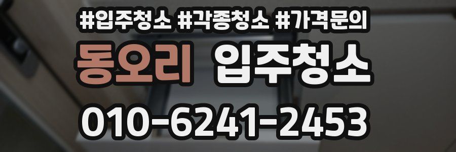 동오리 이사청소