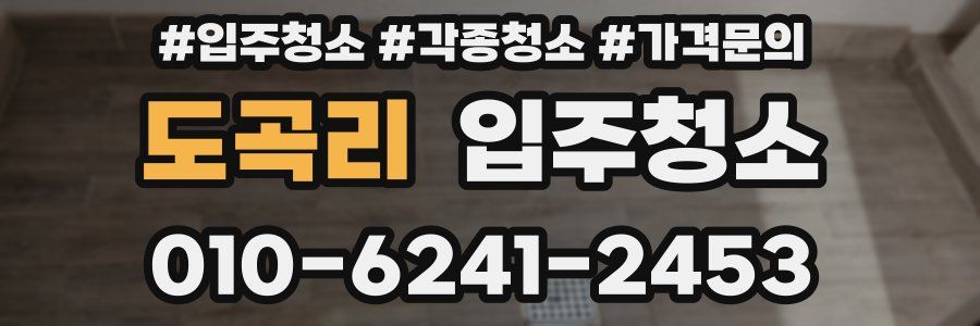 도곡리 이사청소