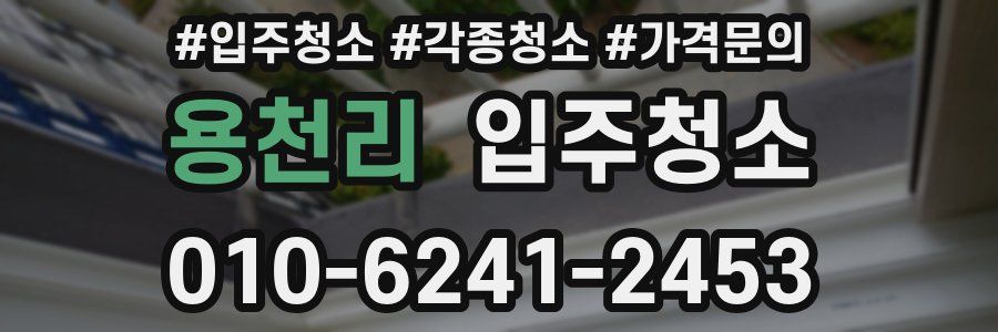 용천리 이사청소