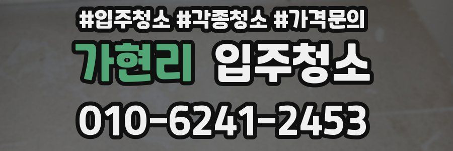 가현리 이사청소