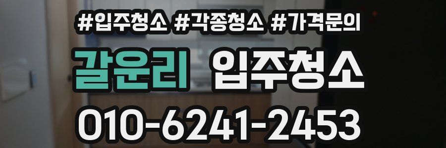 갈운리 이사청소