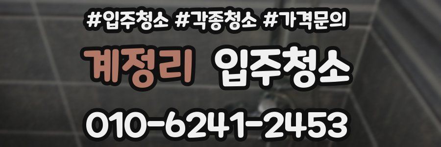 계정리 이사청소