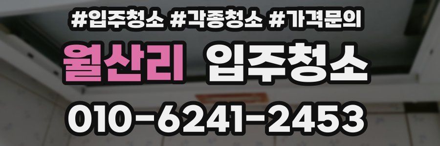 월산리 이사청소