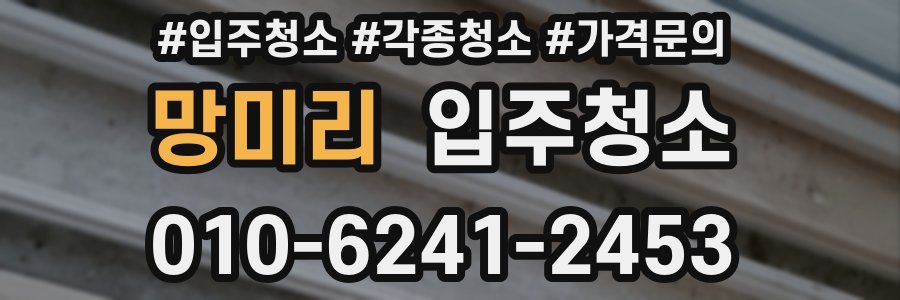 망미리 이사청소
