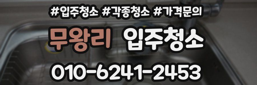 무왕리 이사청소