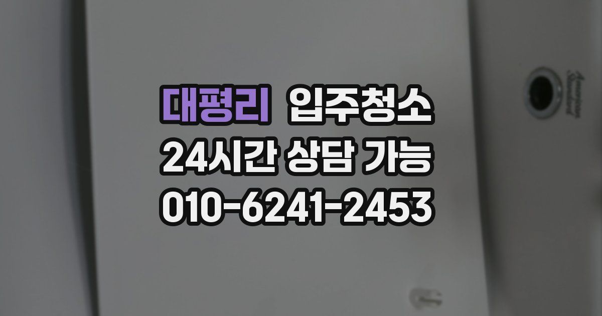 대평리 입주청소