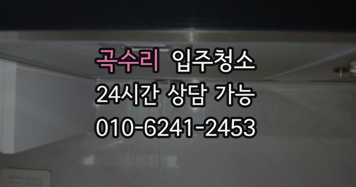 곡수리 입주청소