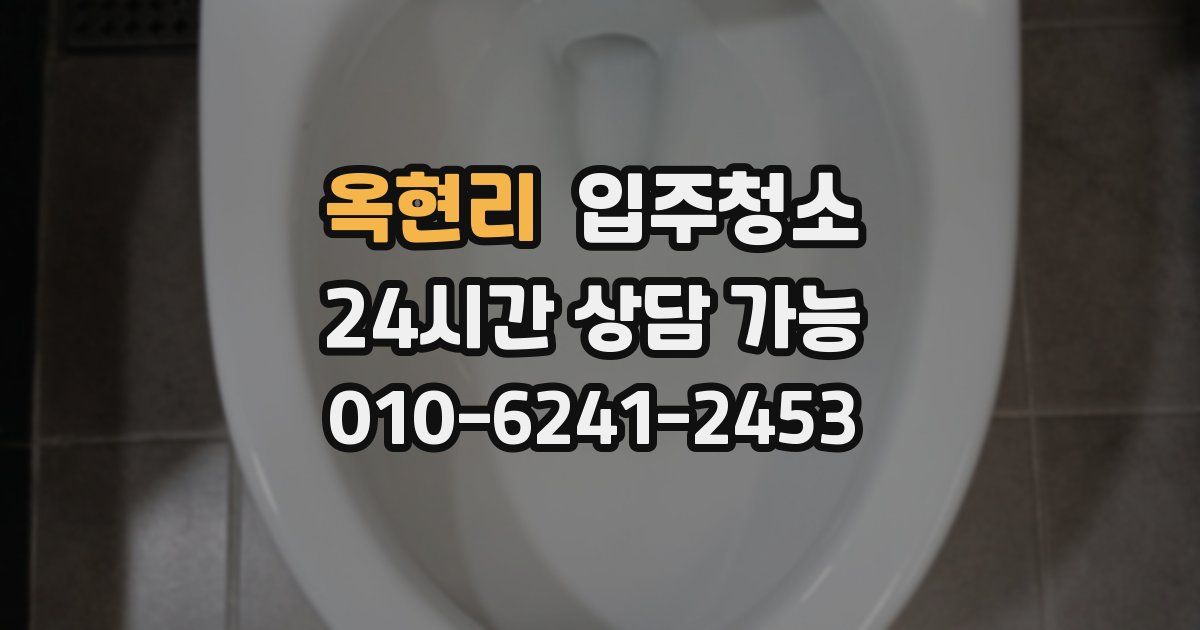 옥현리 입주청소