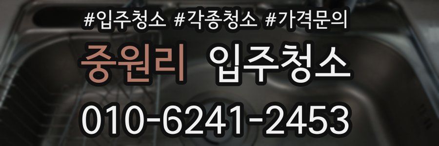 중원리 이사청소