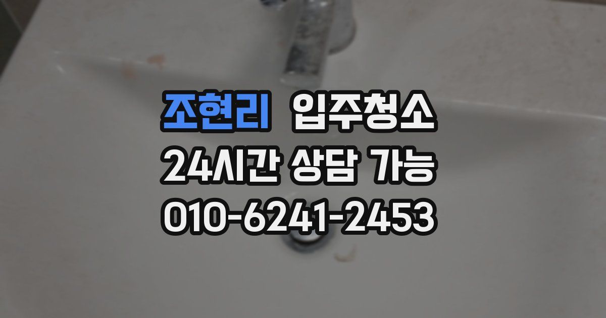 조현리 입주청소