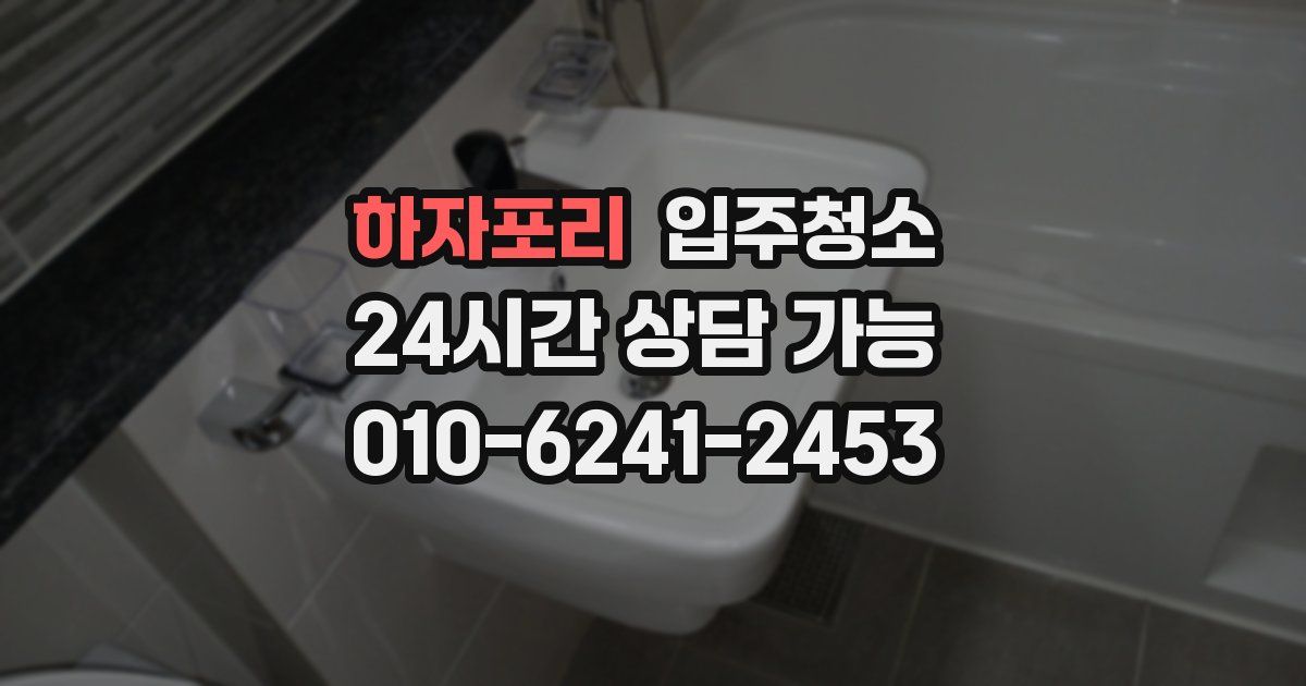 하자포리 입주청소