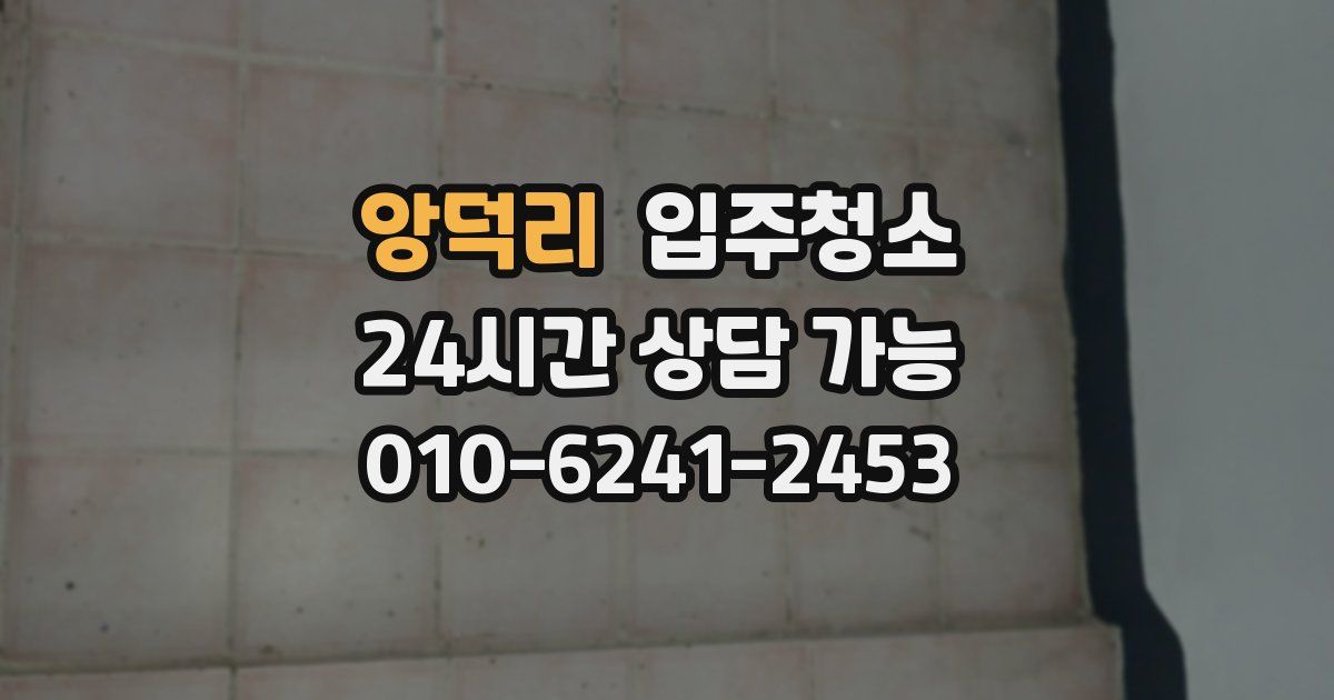 앙덕리 입주청소