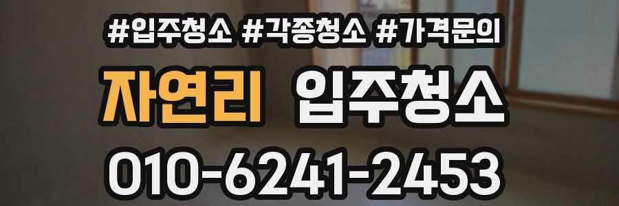 자연리 이사청소