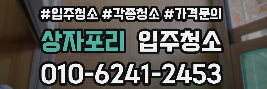 상자포리 이사청소