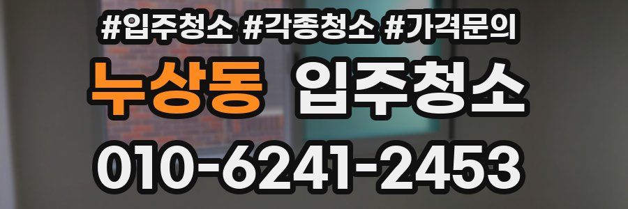 누상동 이사청소